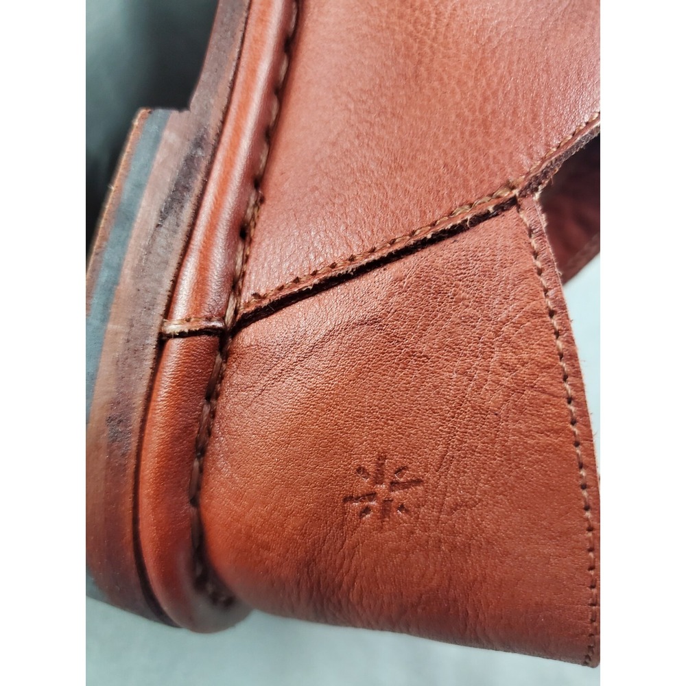 Punto Pigro Womens Shoes 7 Brown Leather Loafers cottagecore retro Italy EUR 38 - Picture 7 of 11